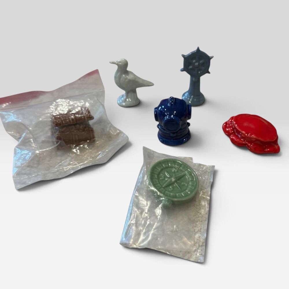 Lot of 6/12 Red Rose Tea Wade Whimsies Miniatures Nautical Wonderland Series